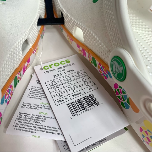 NWT. Crocs Disney 50th Anniversary Vault Collection Balloon Crocs W10/M8 unisex - Picture 13 of 15